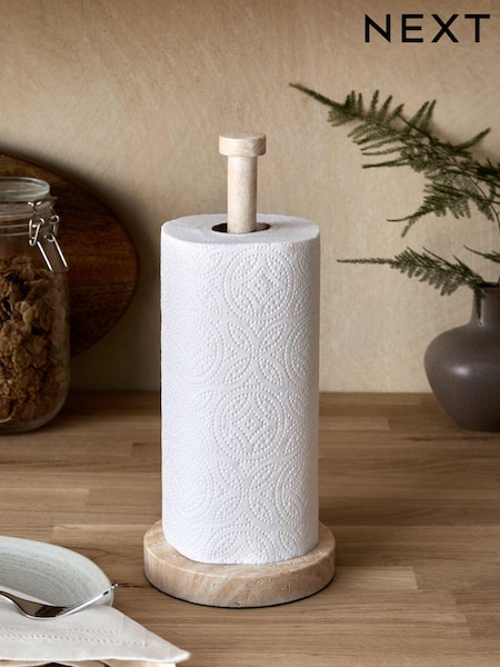 Natural Travertine Kitchen Roll Holder (B61042) | $30