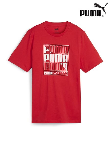Roșu - Tricou Puma GRAPHICS Box 100% bumbac (B61131) | 171 LEI