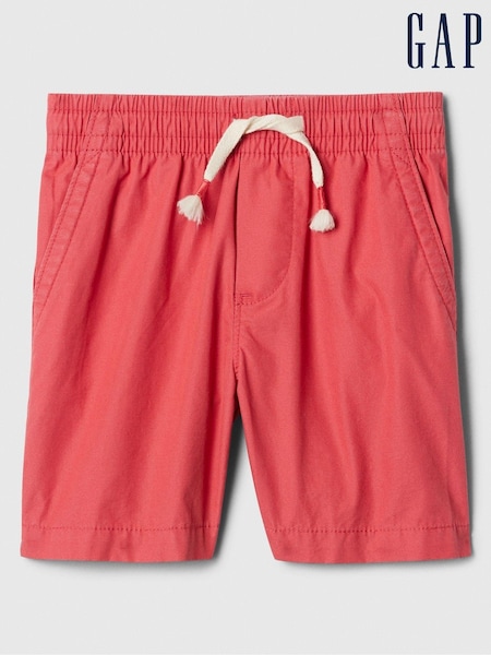 Gap Red Poplin Pull On Baby Shorts (Newborn-5yrs) (B61185) | €10.50