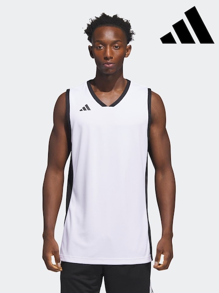 White - Regular Adidas 3g Speed Reversible Basketball Jersey