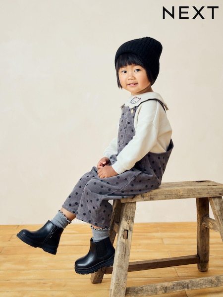 Black Rib Beanie Hat (1-16yrs) (B61632) | €6 - €11