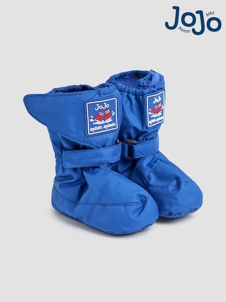 כחול עז - Jojo Maman Bébé Fleece Lined Booties (B61819) | ‏106‏₪ - ‏111‏ ₪