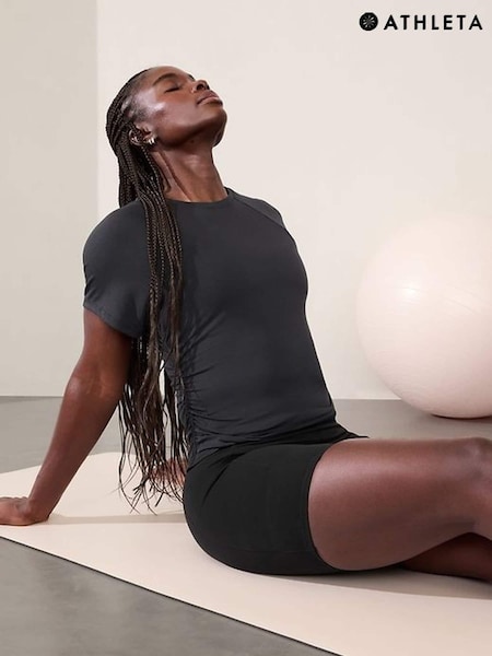 Athleta Black With Ease Cinch T-Shirt (B61959) | €31