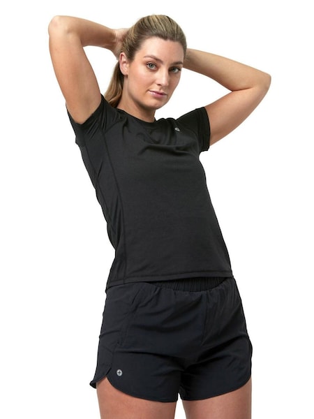 Gym + Coffee Black Relentless Womens T-Shirt (B61983) | €23