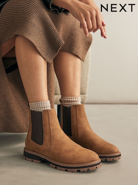 Marron fauve - Forever Comfort® Chelsea Boots (B62102) | € 38