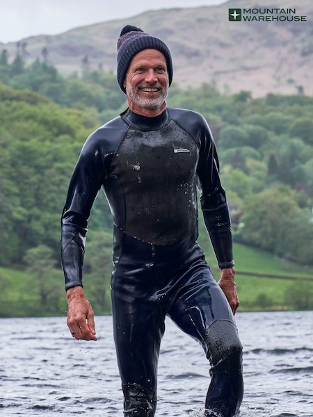 Mountain Warehouse Black Mens Full Length Neoprene Wetsuit (B62153) | kr1 142