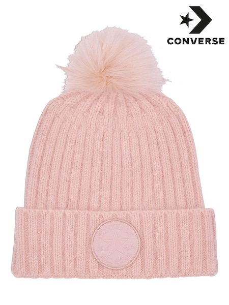 Converse Pink Tonal Pom Beanie (B62310) | €18