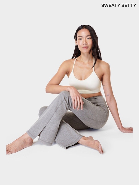 Sweaty Betty Medium Grey Marl Super Soft Flare 30" Yoga Trousers (B62423) | €57