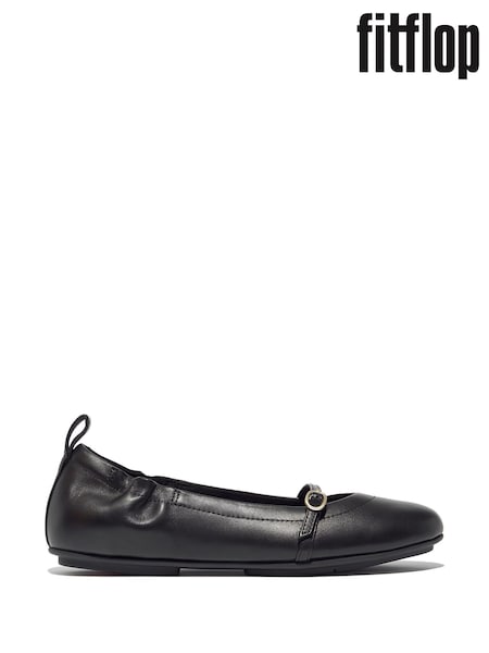 Allegro Soft Leather Mary Janes Black Shoes (B62424) | €56