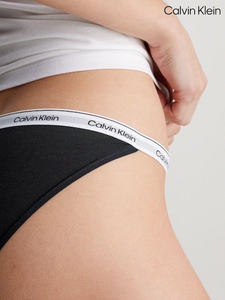 Musta - Calvin Klein Logo Vahva Lyhyet alushousut (B62473) | €22