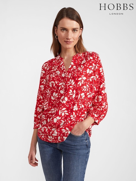 Hobbs Red Essie Blouse (B62648) | €50