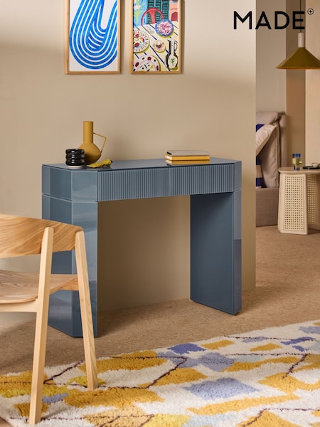 MADE.COM Blue Glass Eleni Dressing Table (B62756) | €631