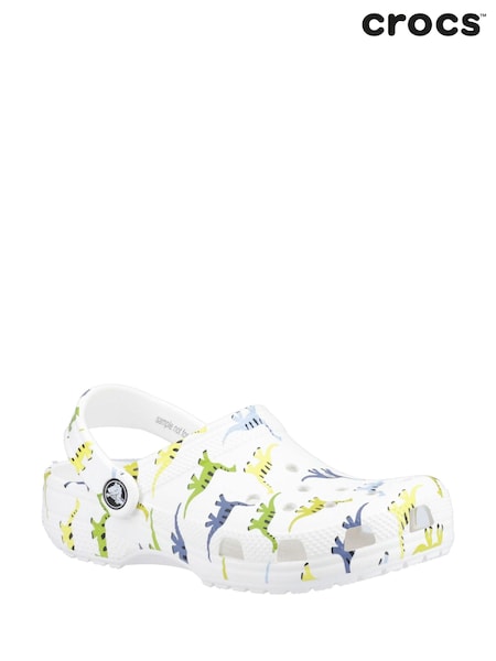 Crocs Dinosaur Kids Classic Clogs (B62825) | AED102