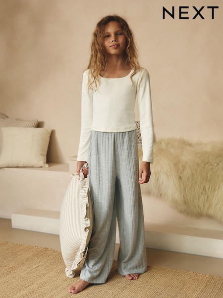 White/Grey Cosy Pyjamas (3-16yrs) (B62930) | €14 - €24