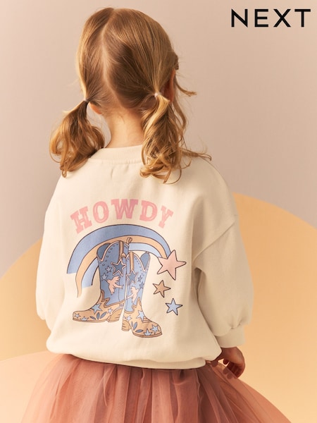 Cream Sweatshirt (3mths-7yrs) (B62995) | AED35 - AED42