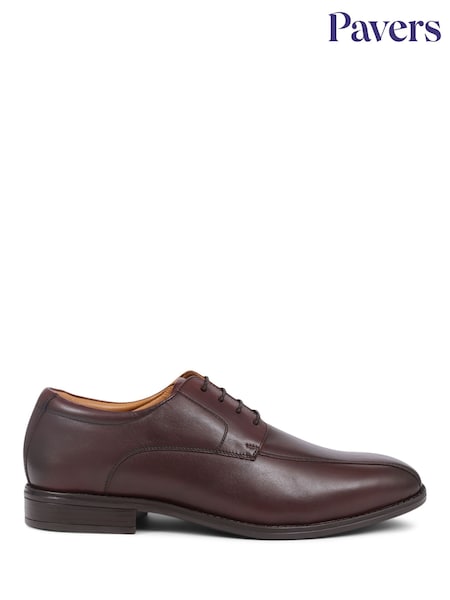 Pavers Smart Leather Lace-Up Brown Shoes (B63061) | €80