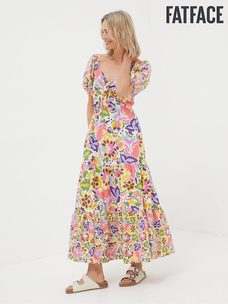 FatFace Art Floral Midi Dress (B63077) | 268 LEI