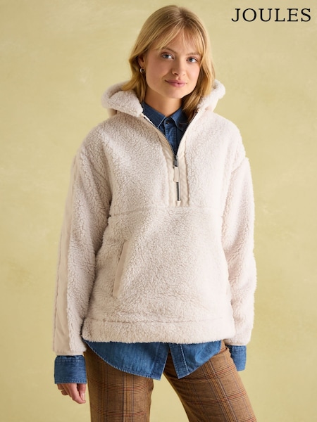 Joules Tilly Cream Hooded Fleece (B63151) | R$ 690