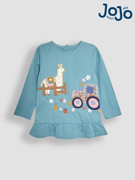 JoJo Maman Bébé Homestead Scene Applique Tunic (B63297) | 29 €