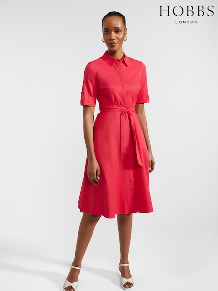 Hobbs Pink Petite Petite Tarianna Dress (B63520) | 688 QAR