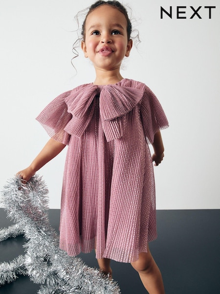 Vaaleanpunainen - Sparkle Mesh Dress (3mths-7yrs) (B63604) | €28 - €34