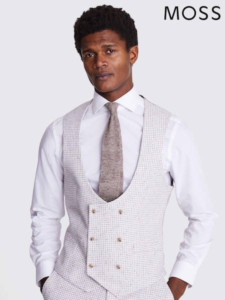 MOSS Slim Fit Houndstooth Waistcoat (B63607) | 5 407 грн