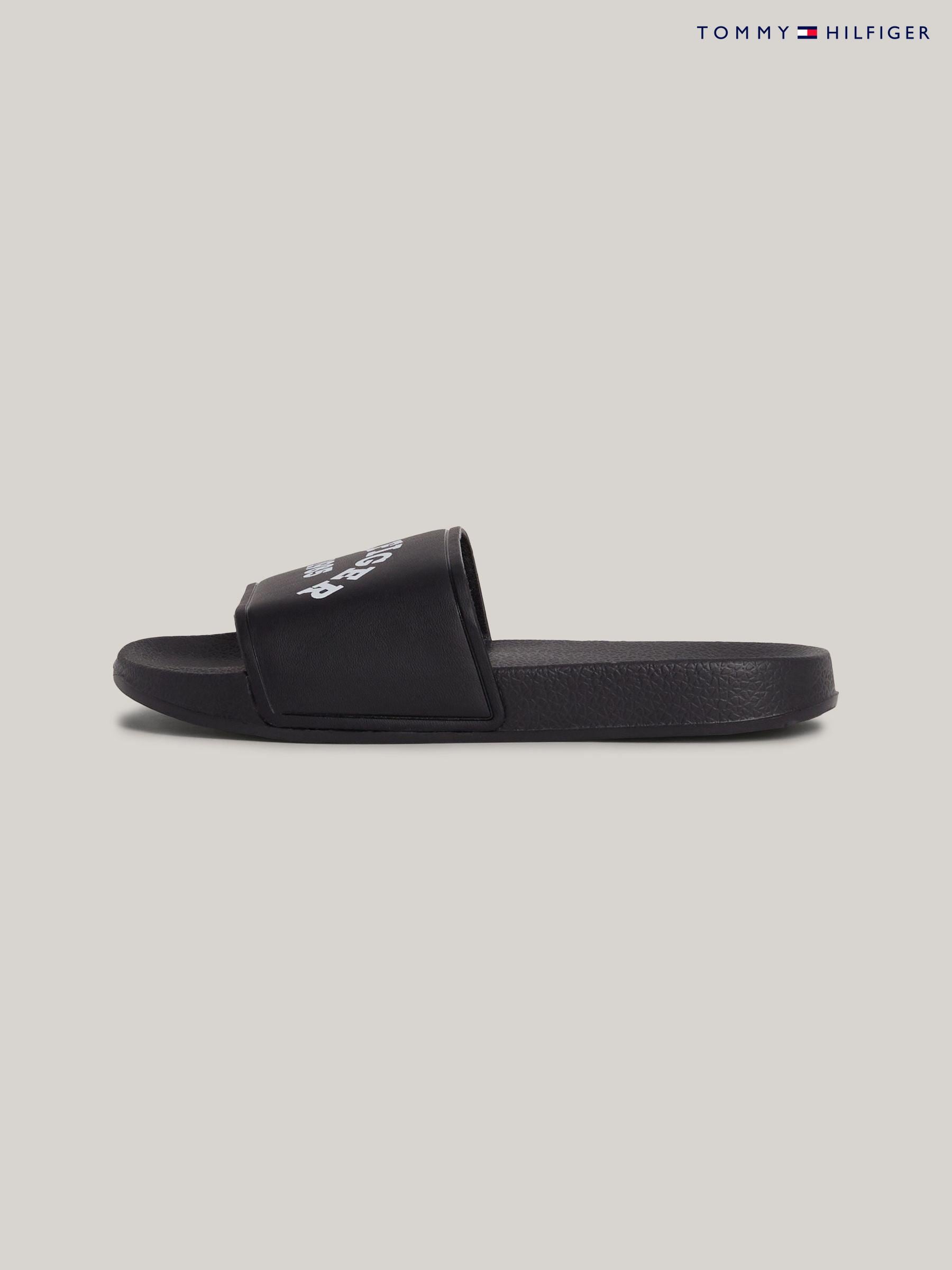 Tommy hilfiger black sliders deals