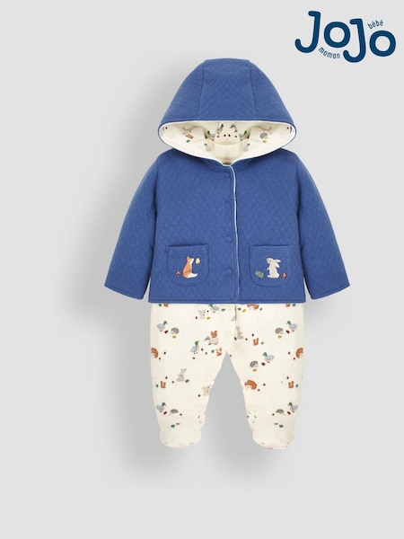 JoJo Maman Bébé 2-Piece Woodland Sleepsuit & Embroidered Pocket Jacket Set (B63698) | 1,682 UAH