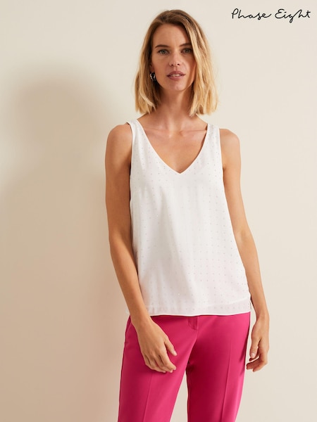 Phase Eight Natural Hayley Hotfix Vest (B63702) | AED201