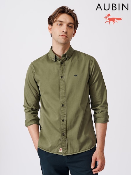 Aubin Hessle Garment Dyed Cotton Shirt (B63847) | €118