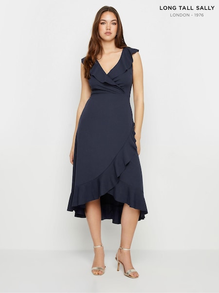 Long Tall Sally Frill Wrap Midi Dress (B64007) | €27