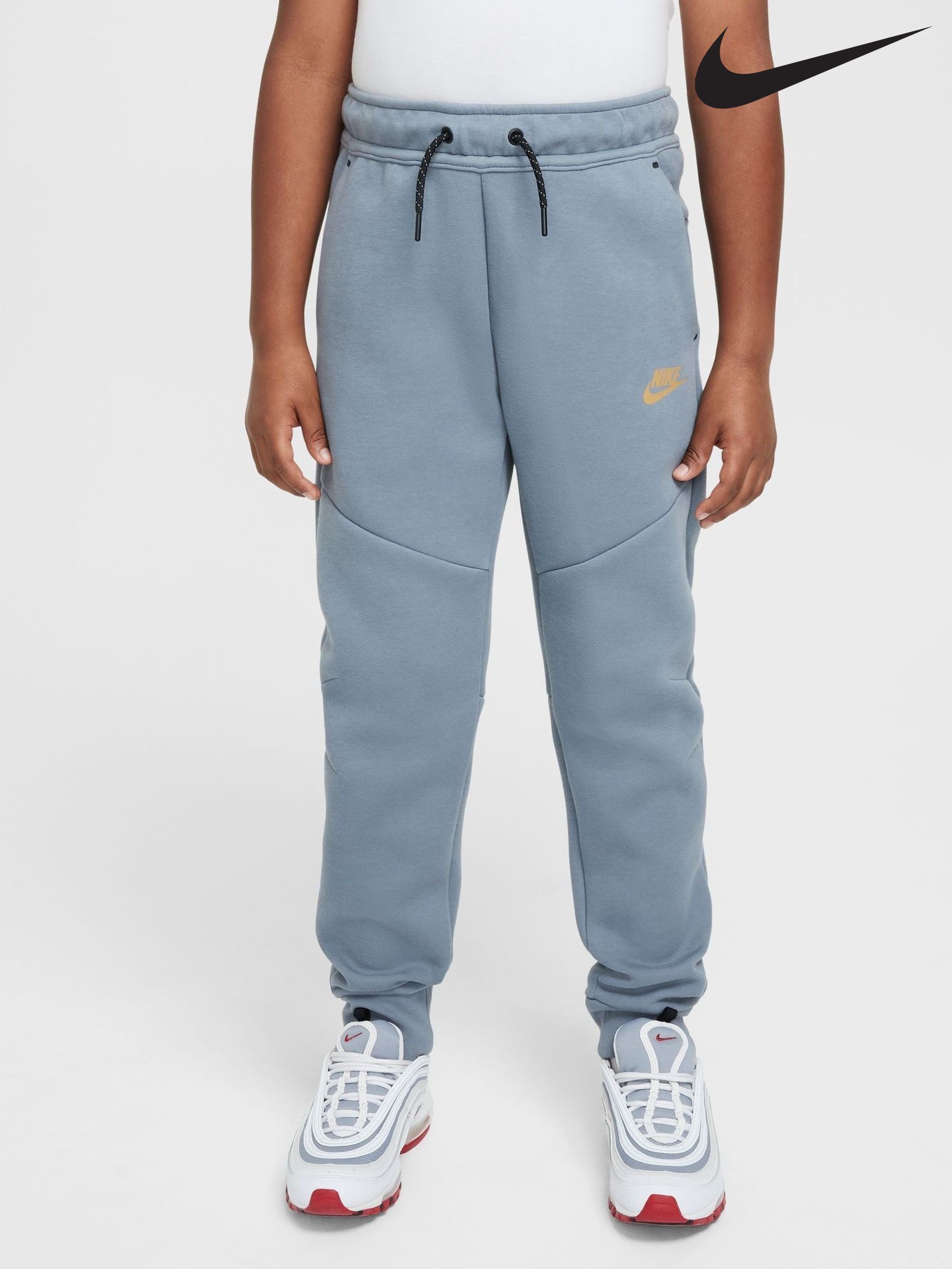 nike tech fleece stone blue joggers