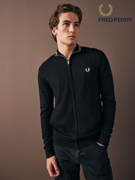 Fred Perry Classic Zip Up Knitted Cardigan (B64061) | € 156