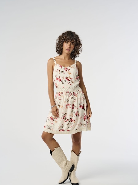 ONLY Cream Crochet Trim Floral Print Cami Mini Dress (B64217) | €20