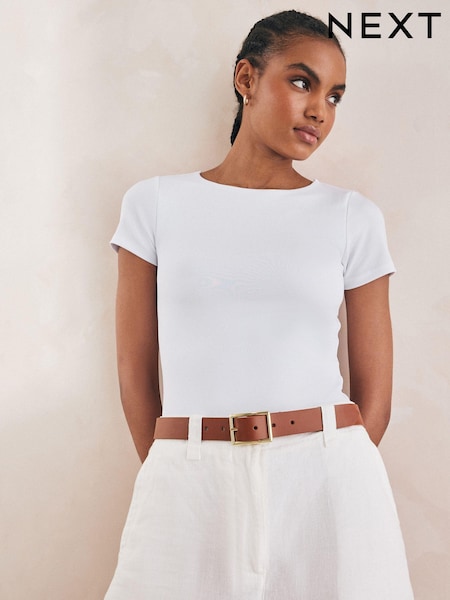 Tan/Gold Regular Reversible Belt (B64323) | 63 QAR