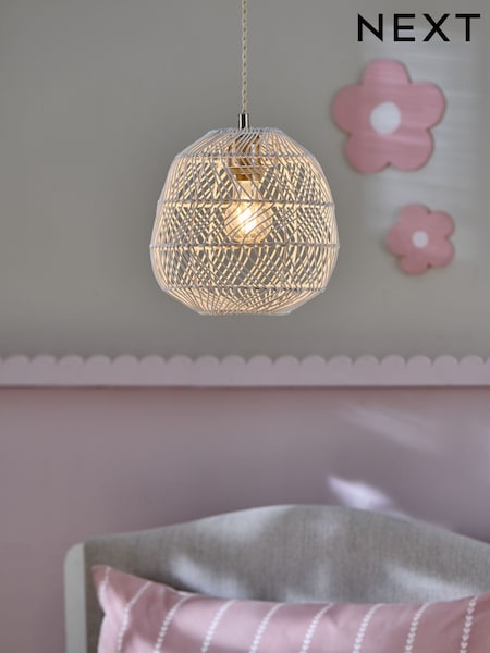 White Tahiti Easy Fit Pendant Light Shade (B64444) | 1,095 UAH