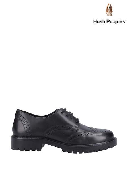 Hush Puppies Senior Athena Black Shoes (B64508) | €53