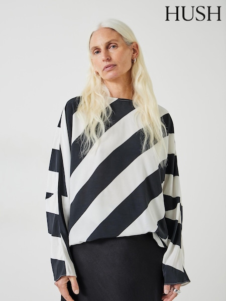 Hush Blue Whitney Stripe Top (B64514) | €42
