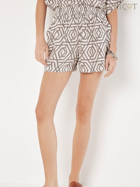Apricot Grey Geo Print Shorts (B64518) | €17.50