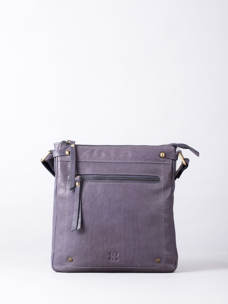 Lakeland Leather Blue Harstone Large Cross Body Bag (B64619) | $105