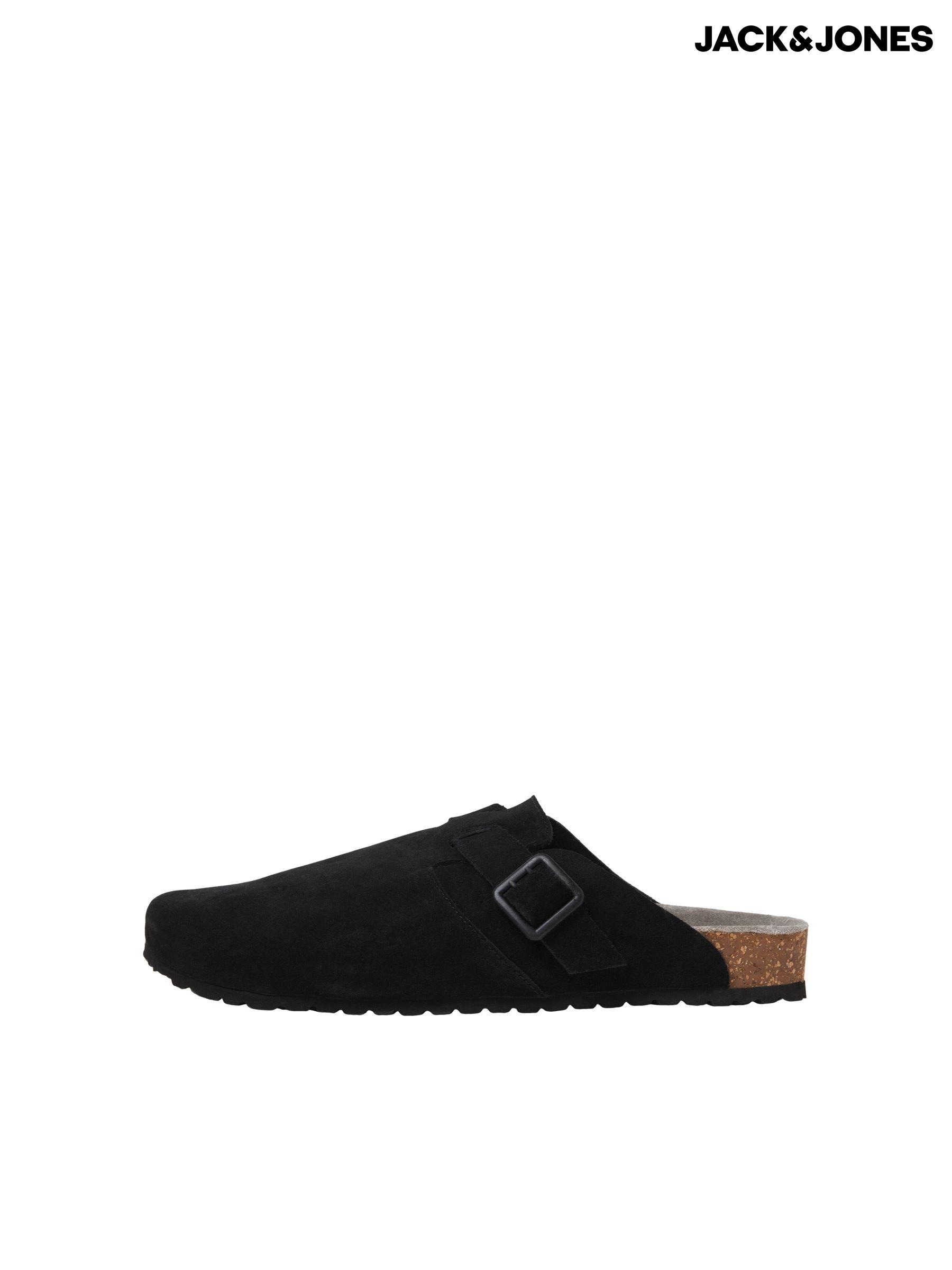 Plain black mules on sale