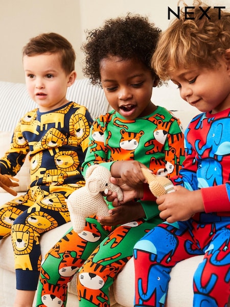 Estampado animal multicolor brillante - Snuggle Pyjamas 3 Pack (9mths-8yrs) (B64680) | 32 € - 40 €