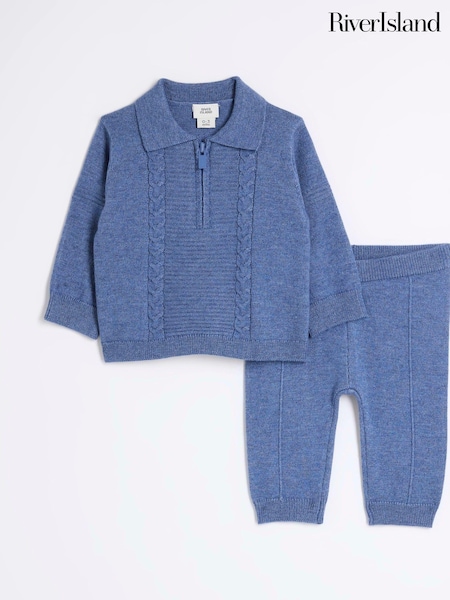 River Island 100% Cotton Sweat Top and Joggers Set (B64695) | 20 €