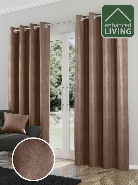 Enhanced Living Bronze Thermal Room Darkening Goodwood Readymade Curtains (B64769) | €50 - €99