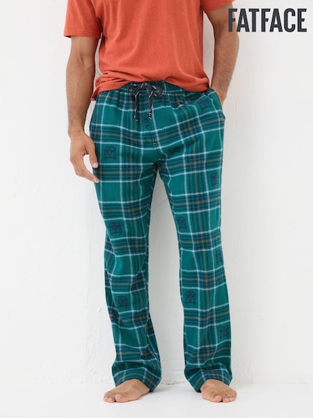 FatFace Teal Blue VW Check Pyjama Bottoms (B64783) | €36.50