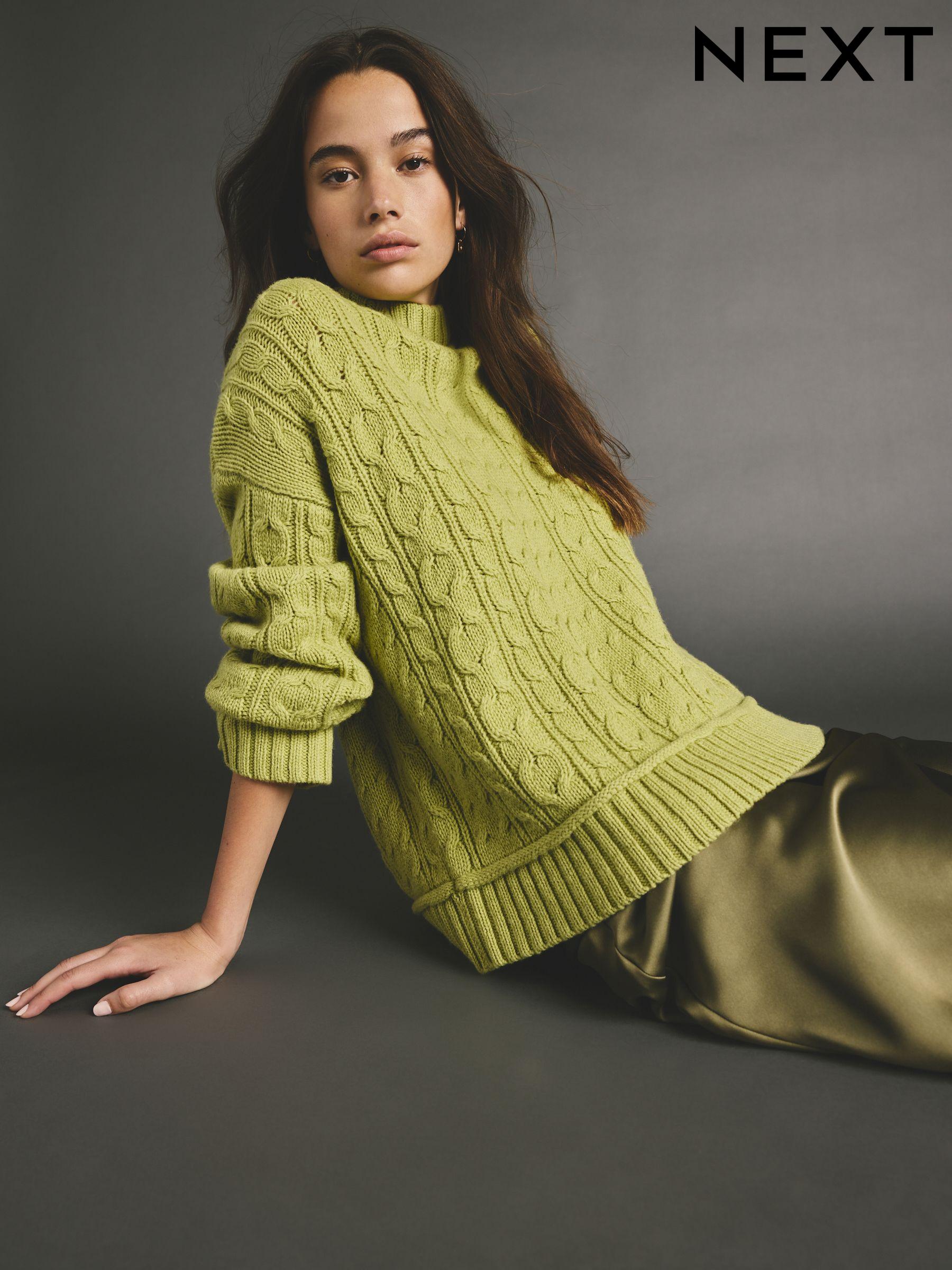 Buy Women s Jumpers Women Green Premium Online Next USA