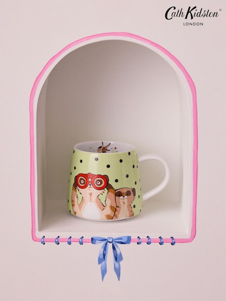 Cath Kidston Green Meerkats Green Billie Mug Set Of 4 (B65141) | €54