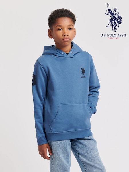 U.S. Polo Assn. Blue Boys Player 3 100% Cotton Hoodie (B65207) | €59 - €71