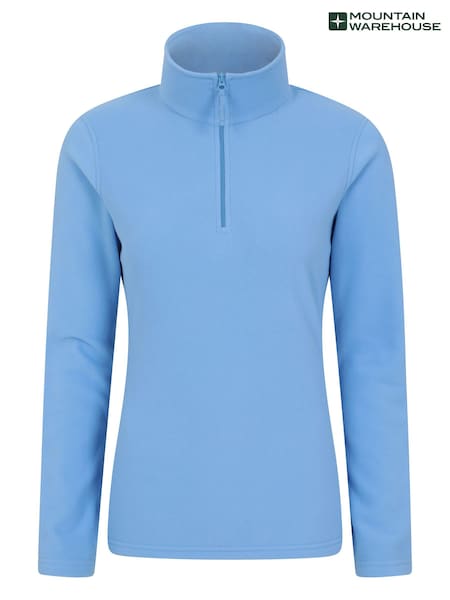 Mountain Warehouse Aqua Blue Womens Camber II Half Zip Fleece (B65287) | R$ 245