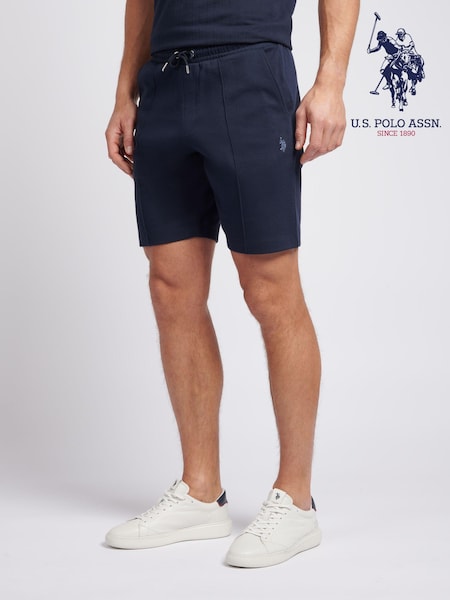 U.S. Polo Assn. Blue Mens Classic Fit Pintuck Shorts (B65299) | €63